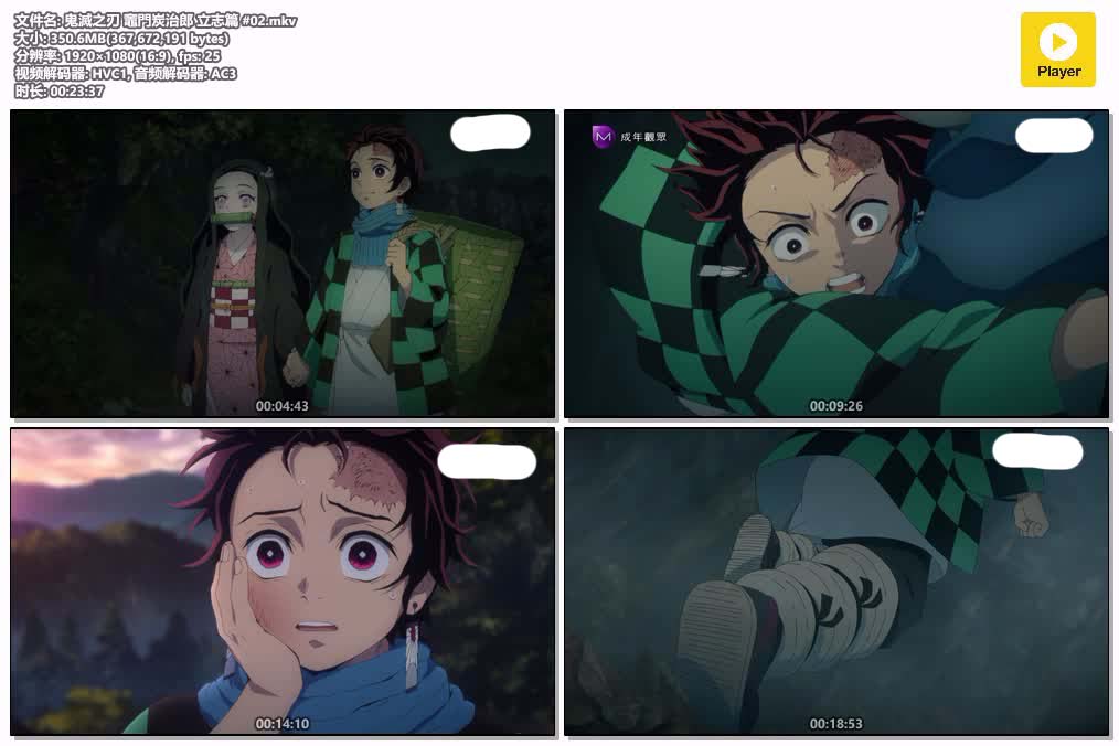 插图:《鬼滅之刃 竈門炭治郎 立志篇》粤日双语版全26集 | 1080P高清+中文字幕 | 粤语动画 | 百度网盘/夸克网盘，编号:126