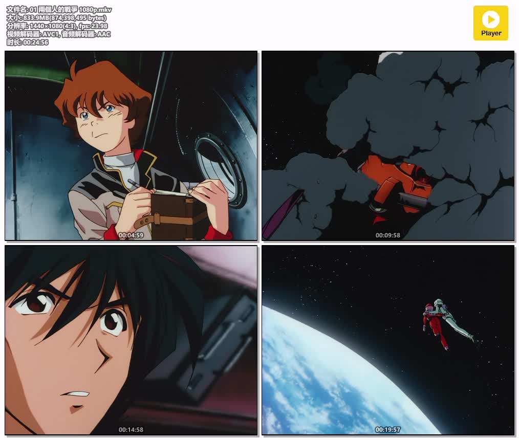 插图:《1995 高达第08MS小队》粤日英三语版全12集 | 1080P高清+中文字幕 | 粤语动画 | 百度网盘/夸克网盘，编号:1