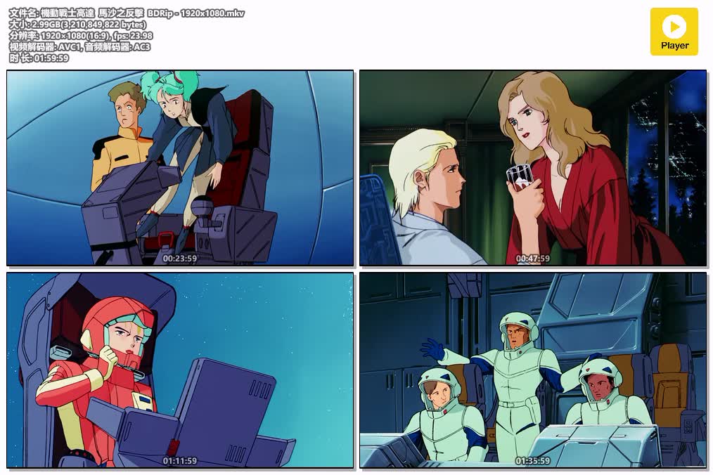 插图:《機動戰士GUNDAM 劇場版 逆襲的夏亞》粤日双语版全1集 | 1080P高清+中文字幕 | 粤语动画 | 百度网盘/夸克网盘，编号:876