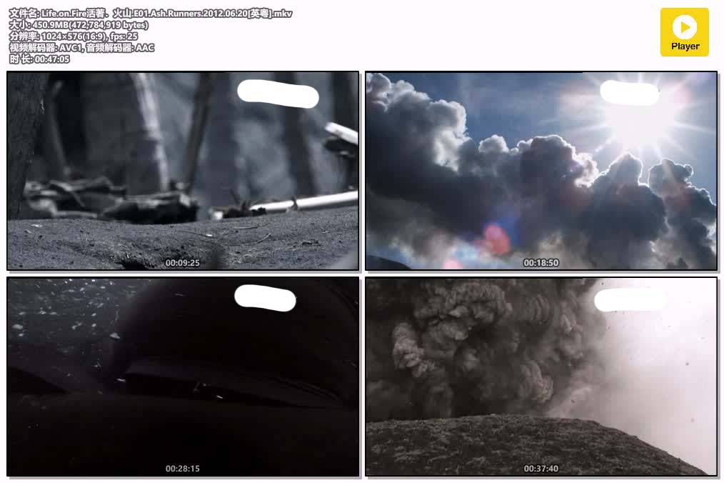 插图:《活著 火山》粤配纪录片全6集 | 全球文明探秘 | 百度网盘/夸克网盘，编号:87