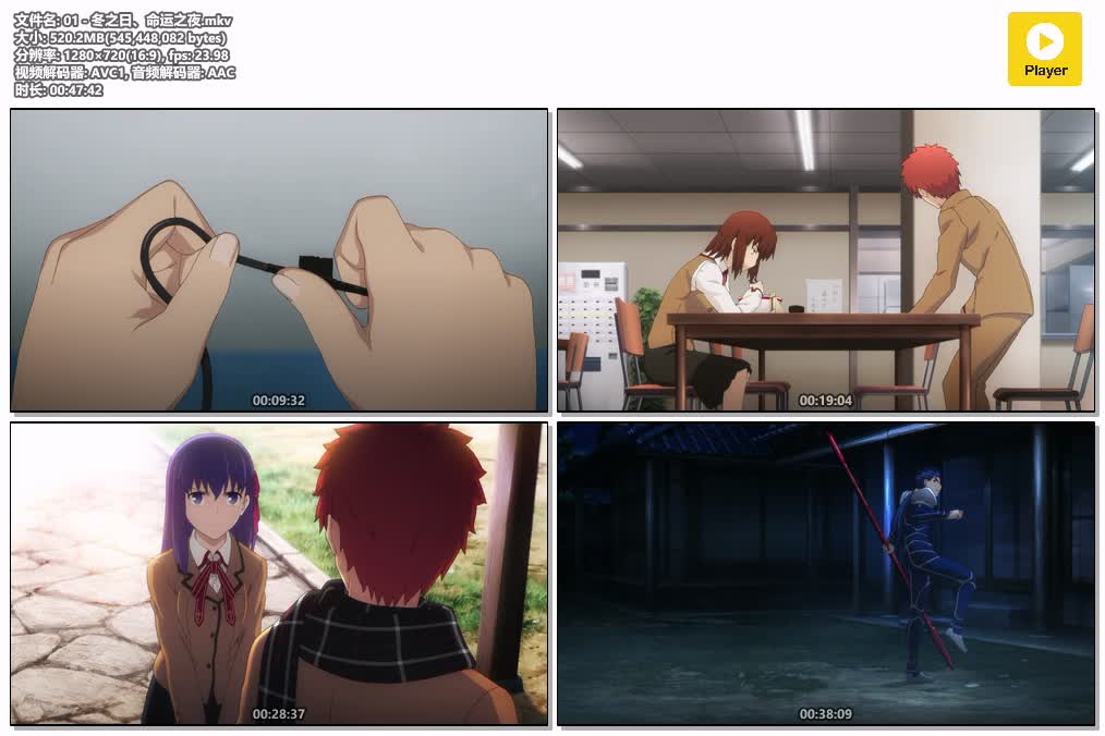 插图:《命运守护夜ubw》粤日双语版全25集 | 720P高清+中文字幕 | 粤语动画 | 百度网盘/夸克网盘，编号:603
