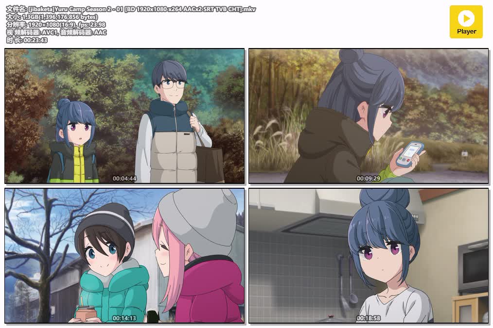 插图:《露营少女2》粤日双语版全13集 | 1080P高清+中文字幕 | 粤语动画 | 百度网盘/夸克网盘，编号:410