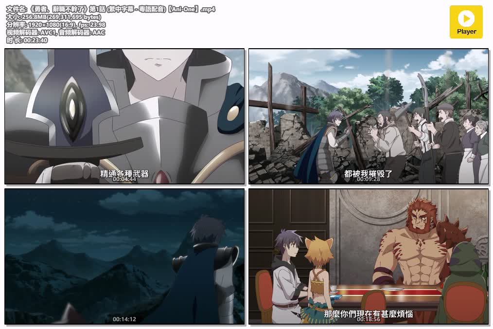 插图:《勇者，辞职不干了》粤语版全12集 | 1080P高清+中文字幕 | 粤语动画 | 百度网盘/夸克网盘，编号:870