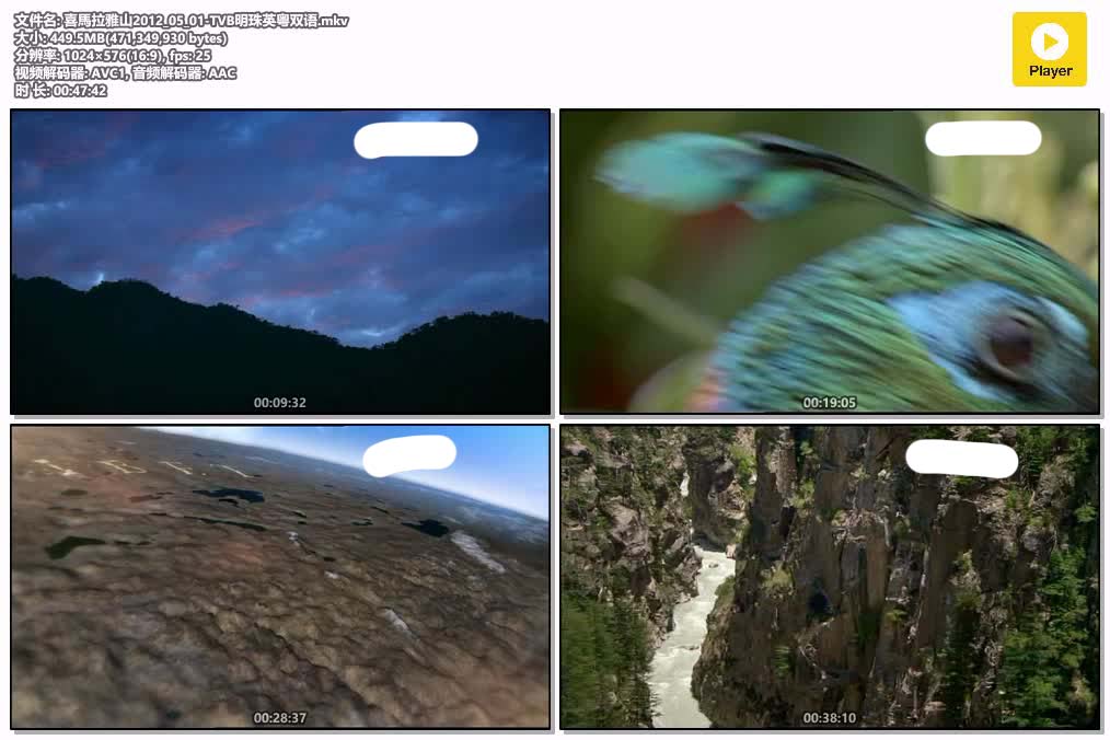 插图:《喜馬拉雅山》粤配纪录片全1集 | 全球文明探秘 | 百度网盘/夸克网盘，编号:152