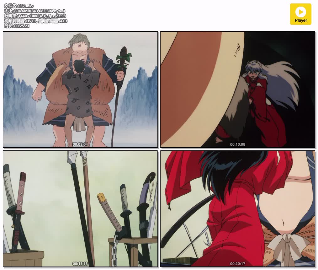 插图:《犬夜叉》粤国日三语版全167集 | 1080P高清+中文字幕 | 粤语动画 | 百度网盘/夸克网盘，编号:377