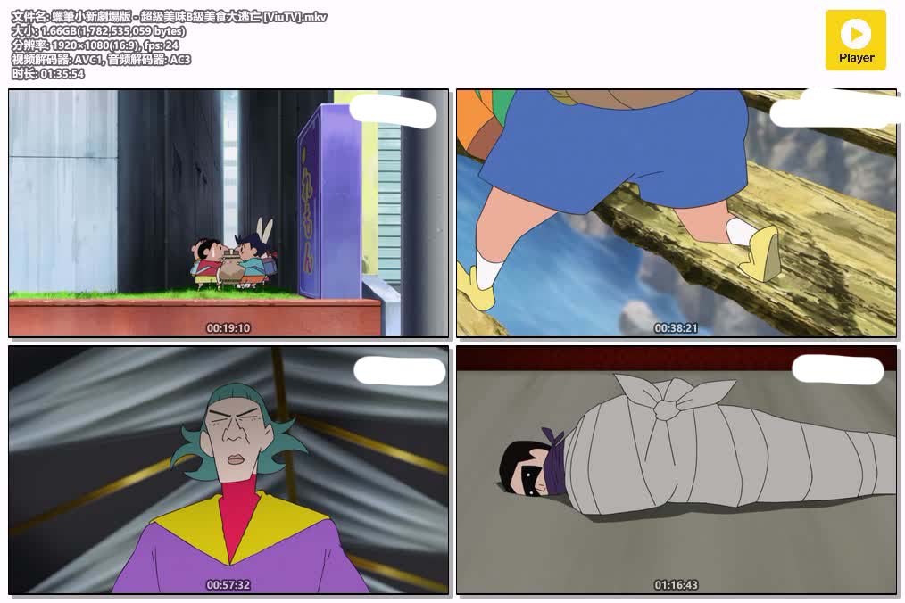 插图:《蠟筆小新劇場版 - 超級美味B級美食大逃亡》粤日双语版全1集 | 1080P高清+中文字幕 | 粤语动画 | 百度网盘/夸克网盘，编号:888
