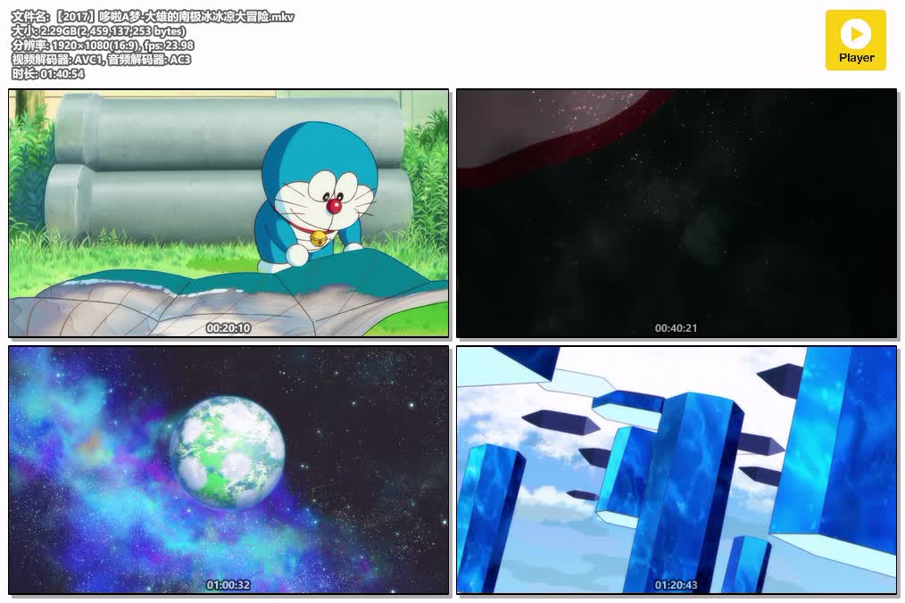 插图:《哆啦A梦-大雄的南极冰冰凉大冒险》(2017) [剧场版] 粤语 1080P [百度网盘]，编号:659