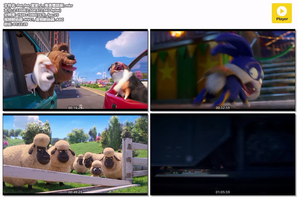 插图:《Pet Pet 當家 2》(2019) [电影] 粤英双语 1080P [百度网盘]，编号:92