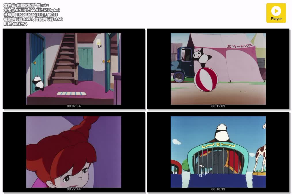 插图:《熊猫家族》(1972) [剧场版合集] 粤日双语 1080P [百度网盘]，编号:985