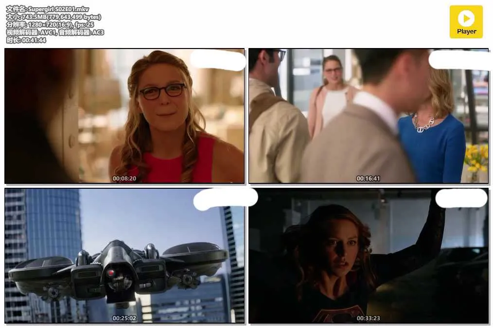 插图:《女超人》1-4季 (Supergirl) (2015) [全4季] 粤英双语/英语 720P [百度网盘]，编号:598
