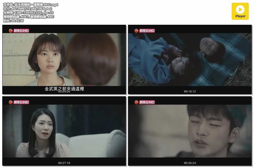 插图:《从天而降的一亿颗星》(The Smile Has Left Your Eyes) (2018) [全22集] 粤语 720P [百度网盘]，编号:761