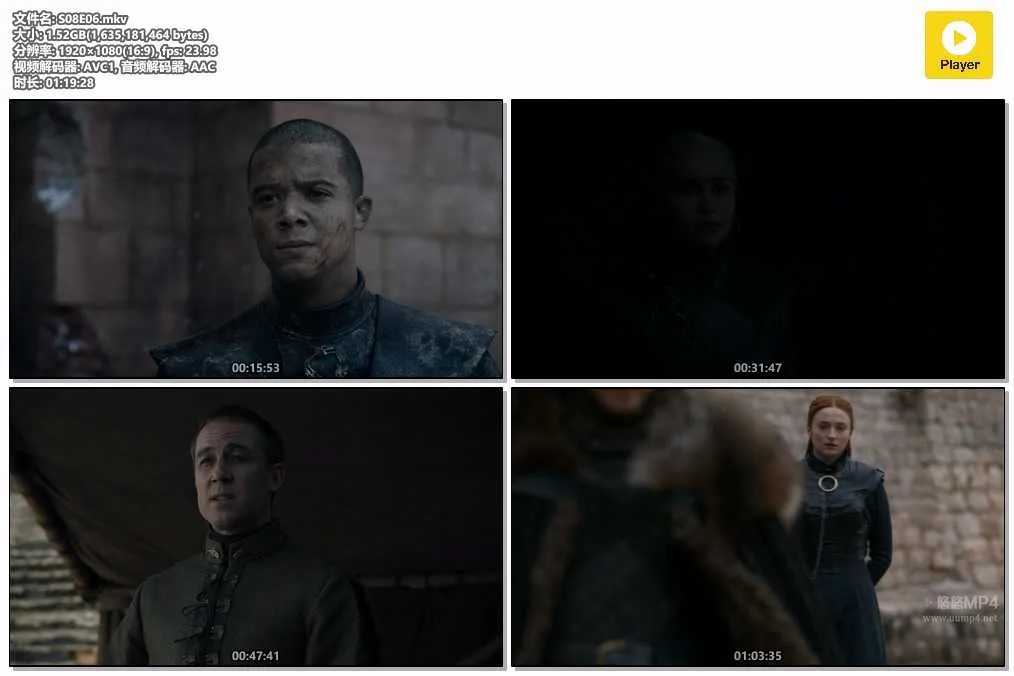 插图:《权力的游戏》第八季 (Game of Thrones S08) (2019) [全6集] 粤英双语 1080P [百度网盘]，编号:314
