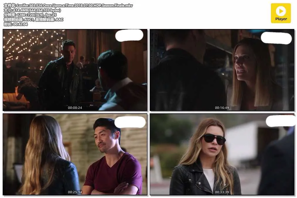 插图:《魔鬼神探》第三季 (Lucifer Season 3) (2017) [全26集] 粤英双语 720P [百度网盘]，编号:268