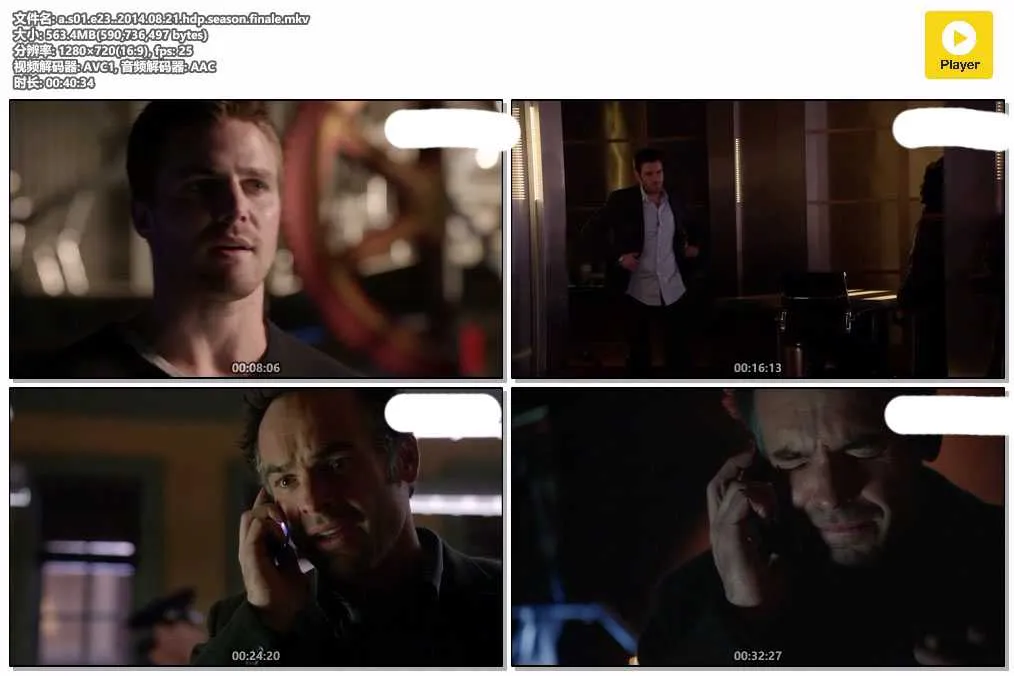 插图:《箭神》第一季 (Arrow Season 1) (2012) [全23集] 粤英双语 720P [百度网盘]，编号:87