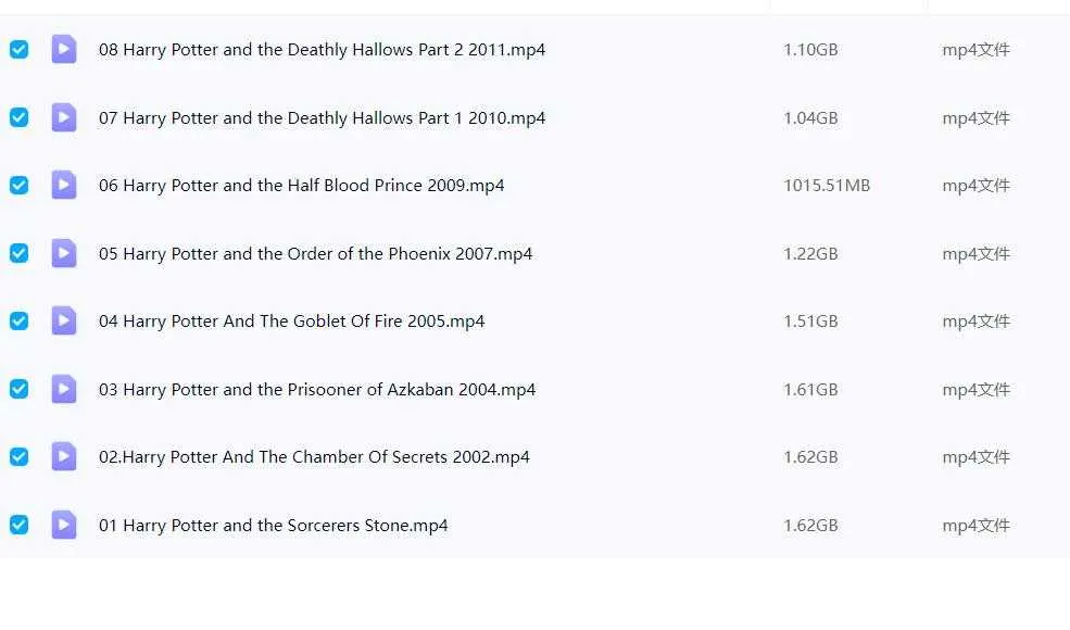 插图:《哈利·波特》全集 (Harry Potter 1-8) [全8部] 粤语配音 英文字幕 720P [百度网盘]，编号:543