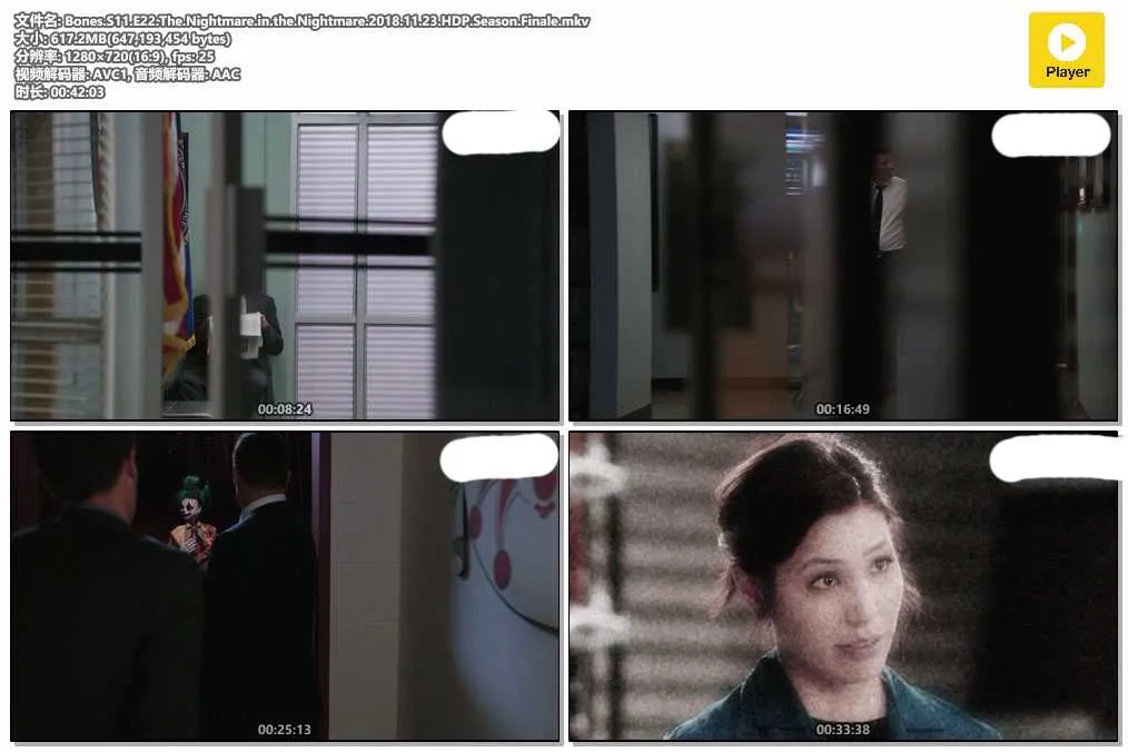 插图:《欲骨查》第十一季 (Bones Season 11) (2015) [全22集] 粤英双语 720P [百度网盘]，编号:779