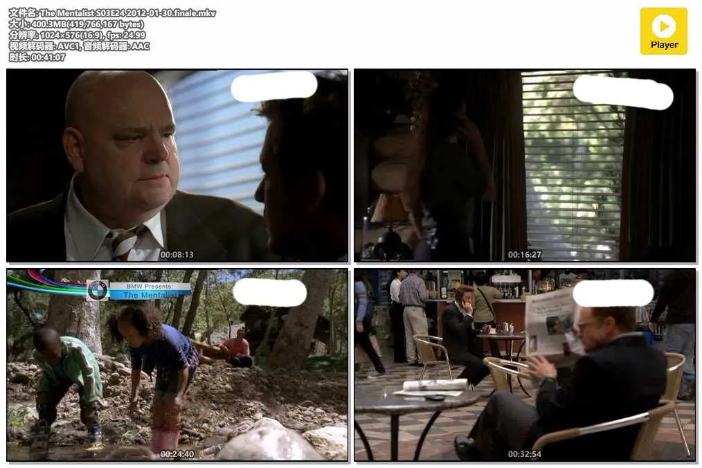 插图:《心计》第三季 (The Mentalist Season 3) (2010) [全24集] 粤英双语 576P [百度网盘]，编号:417